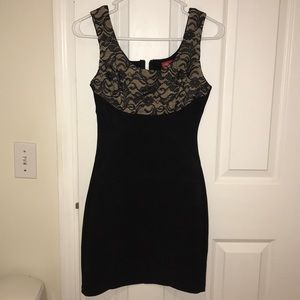 Ruby Rox Dresses - Mini dress with nude lace. Zip up back closure Ruby Rox Dresses - Mini dress with nude lace. Zip up back closure